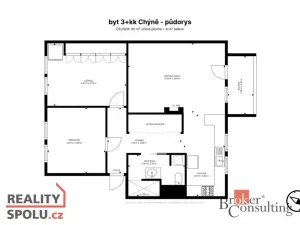 Prodej bytu 3+kk, Chýně, Tichá, 79 m2