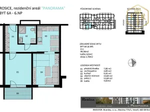 Prodej bytu 2+1, Rosice, Na Vyhlídce, 50 m2