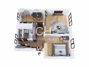 Prodej bytu 2+1, Uničov, Nerudova, 56 m2