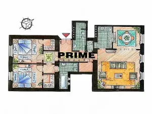 Pronájem bytu 3+1, Praha - Nové Město, Odborů, 104 m2