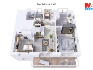 Prodej bytu 3+kk, Kamenný Újezd, 79 m2