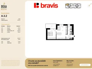Prodej bytu 2+kk, Brno, Sokolnická, 44 m2