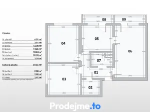 Prodej bytu 3+1, Mokrá-Horákov - Mokrá, 70 m2