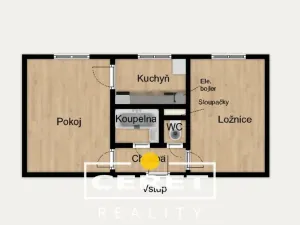 Prodej bytu 2+1, Žatec, Boženy Němcové, 43 m2