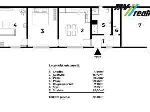 Prodej rodinného domu, Kostelní Lhota, 75 m2