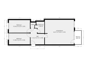 Pronájem bytu 3+kk, Praha - Hlubočepy, Hlubočepská, 81 m2