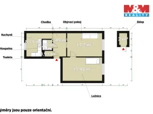 Pronájem bytu 2+1, Chodov, Revoluční, 56 m2
