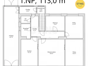 Prodej vícegeneračního domu, Uherské Hradiště - Jarošov, 140 m2