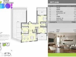 Pronájem bytu 4+kk, Ostrava, F. X. Riepla, 115 m2