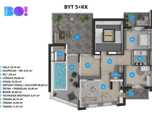 Pronájem bytu 5+kk, Ostrava, F. X. Riepla, 171 m2