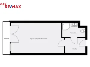 Prodej bytu 1+kk, Praha - Háje, Sochorcova, 33 m2