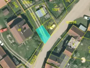 Dražba pozemku, Hlasivo, 54 m2