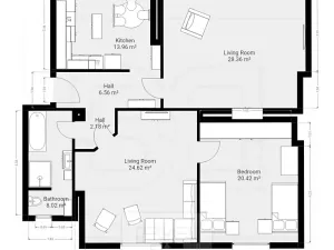 Pronájem bytu 3+1, Praha - Holešovice, U vody, 106 m2