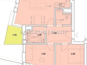 Pronájem bytu 3+kk, České Budějovice, 60 m2