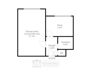 Prodej bytu 2+kk, Praha, Olštýnská, 36 m2