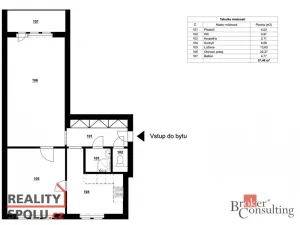Pronájem bytu 2+1, Ostrava - Poruba, náměstí Družby, 57 m2
