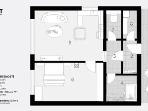 Prodej rodinného domu, Nebovidy, 58 m2