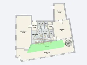 Pronájem obchodního prostoru, Praha - Vršovice, Černomořská, 364 m2