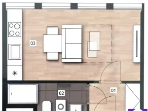 Prodej bytu 1+kk, Praha, Perucká, 23 m2