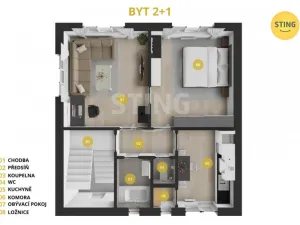 Prodej bytu 2+1, Opava, Hobzíkova, 68 m2