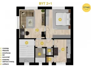 Prodej bytu 2+1, Opava, Hobzíkova, 68 m2