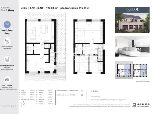 Prodej bytu 4+kk, Jirny, 127 m2