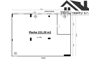 Pronájem obchodního prostoru, Jaroměř, Jezbinská, 221 m2