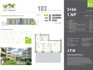 Prodej bytu 3+kk, Olomouc, Třída Jiřího Pelikána, 65 m2