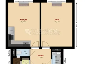 Pronájem bytu 1+1, Praha - Dejvice, Koulova, 40 m2