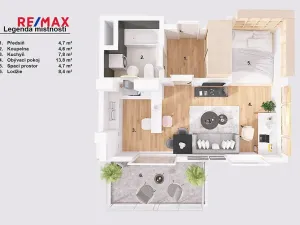 Pronájem bytu 1+kk, Praha - Horní Měcholupy, Padovská, 35 m2