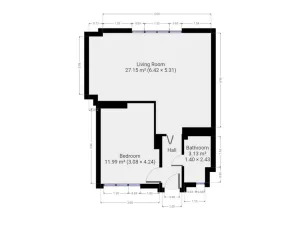 Pronájem bytu 2+kk, Praha - Krč, U nových domů II, 45 m2