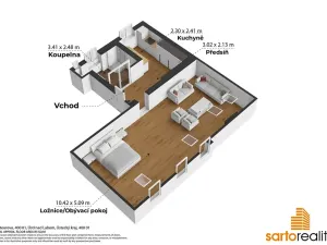 Prodej atypického bytu, Ústí nad Labem, Pasteurova, 77 m2