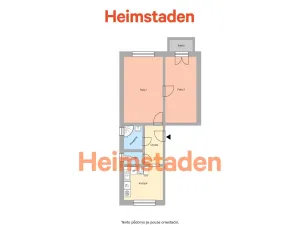 Pronájem bytu 2+1, Ostrava - Slezská Ostrava, Bernerova, 51 m2