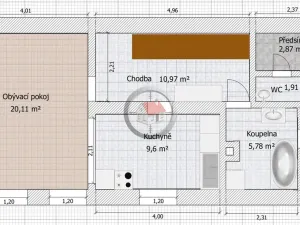 Pronájem rodinného domu, Brtnice, Za Hospodou, 100 m2