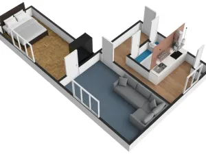 Pronájem bytu 2+1, Praha - Vokovice, K lánu, 55 m2