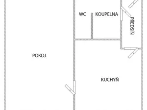 Pronájem bytu 1+1, Karlovy Vary, Konečná, 37 m2