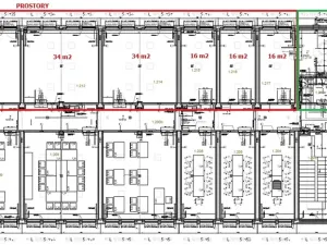 Pronájem kanceláře, Praha - Letňany, Beranových, 150 m2