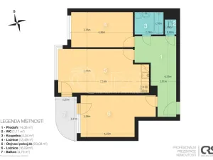 Pronájem bytu 3+kk, Praha - Řepy, Skuteckého, 74 m2