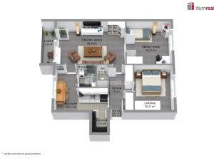 Prodej bytu 3+1, Ústí nad Labem - Ústí nad Labem-centrum, Ženíškova, 65 m2