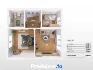 Prodej rodinného domu, Hevlín, 108 m2