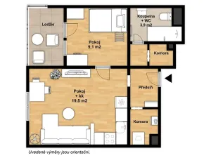 Prodej bytu 2+kk, Olomouc, Novosadský dvůr, 49 m2