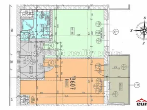 Pronájem bytu 2+kk, Praha, Fabiánové, 48 m2