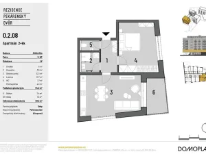 Prodej bytu 2+kk, Brno, Bratislavská, 54 m2