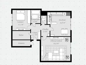 Prodej bytu 3+kk, České Budějovice, Skuherského, 93 m2