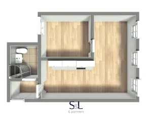 Pronájem bytu 2+kk, Nový Bor, Dělnická, 48 m2
