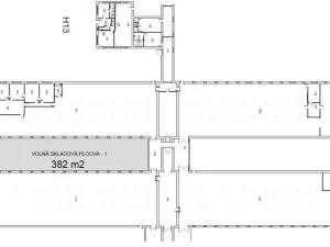 Pronájem skladu, Praha - Horní Počernice, Ve žlíbku, 382 m2