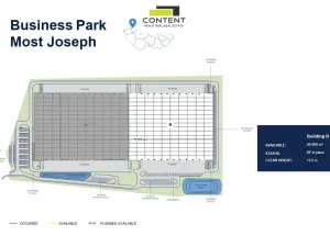 Pronájem skladu, Most, Kabátnická, 46000 m2