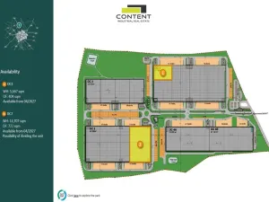 Pronájem výrobních prostor, Úžice, 14707 m2