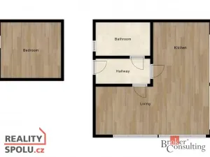 Pronájem bytu 1+kk, Světice, K Dálnici, 42 m2