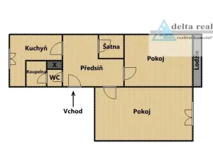 Prodej bytu 2+1, Lukavice, 53 m2